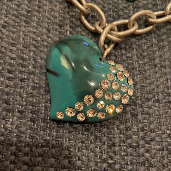 Set of necklace and earrings turquoise Bling - Picture 1 of 2